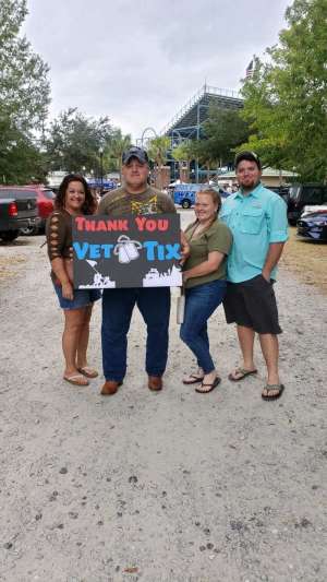 Lawrence attended Toby Keith With American Idol Winner Laine Hardy on Oct 5th 2019 via VetTix 