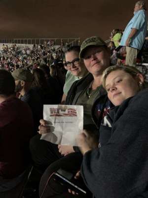 Bailey attended Toby Keith With American Idol Winner Laine Hardy on Oct 5th 2019 via VetTix 