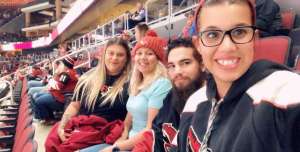 Rachel  attended Arizona Coyotes vs. Vegas Golden Knights - NHL on Oct 10th 2019 via VetTix 