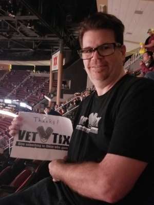 Nicholas attended Arizona Coyotes vs. Vegas Golden Knights - NHL on Oct 10th 2019 via VetTix 