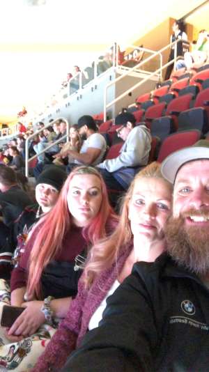 CHAD attended Arizona Coyotes vs. Vegas Golden Knights - NHL on Oct 10th 2019 via VetTix 