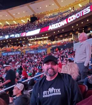 David attended Arizona Coyotes vs. Vegas Golden Knights - NHL on Oct 10th 2019 via VetTix 