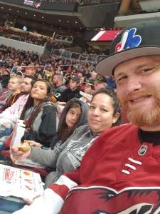 Darryl attended Arizona Coyotes vs. Vegas Golden Knights - NHL on Oct 10th 2019 via VetTix 