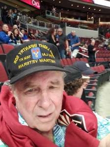 Bob attended Arizona Coyotes vs. Vegas Golden Knights - NHL on Oct 10th 2019 via VetTix 