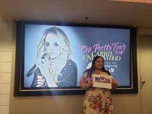 Ruby attended Carrie Underwood: the Cry Pretty Tour 360 on Oct 4th 2019 via VetTix 
