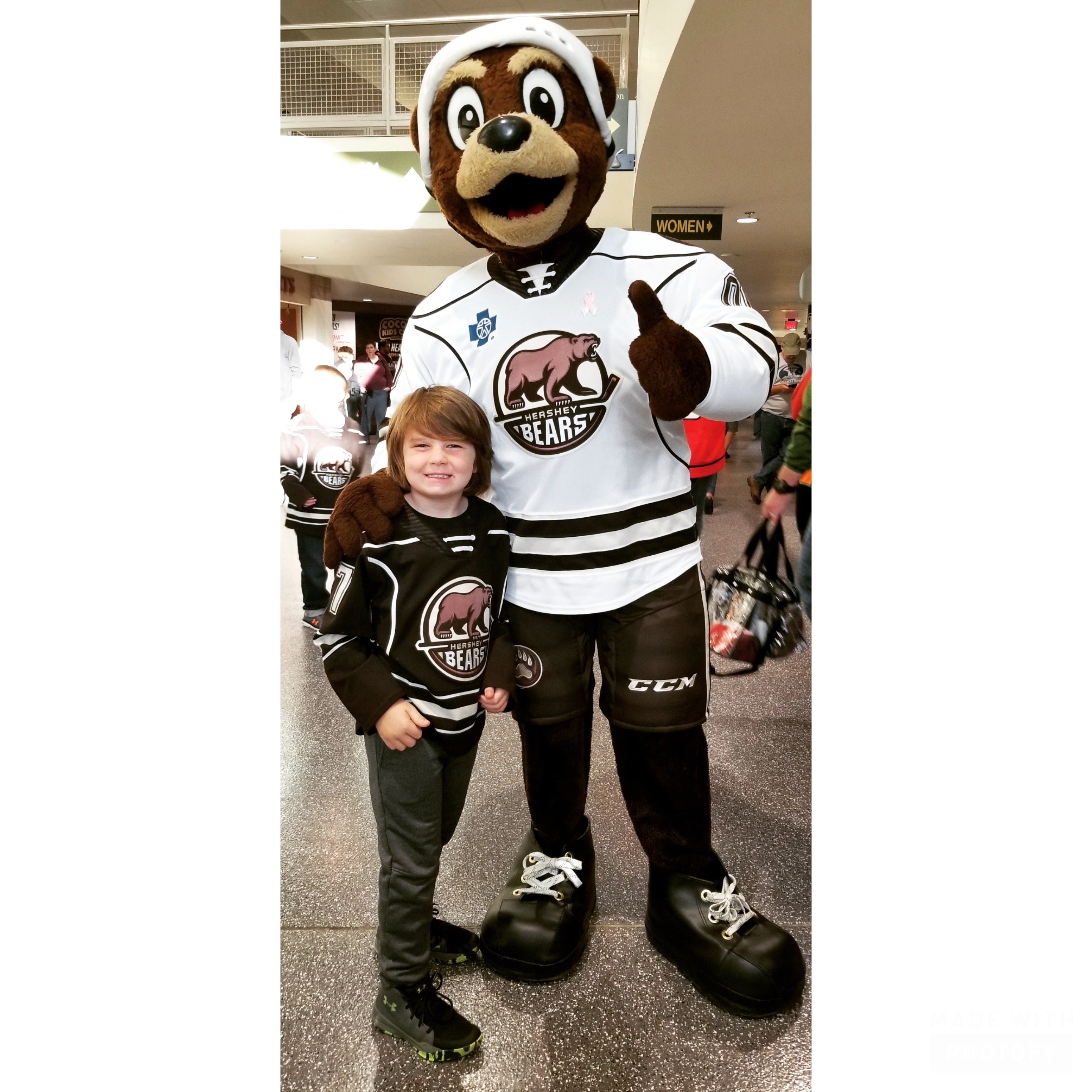 Salty the Norfolk Admirals mascot and the Coco of the Hershey Bears News  Photo - Getty Images