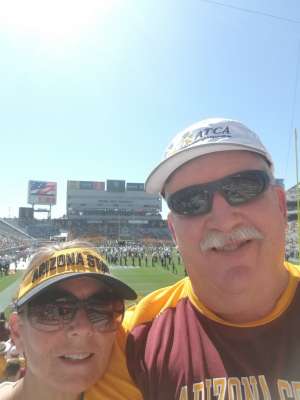 Larry attended Arizona State University Sun Devils vs. WSU - NCAA Football on Oct 12th 2019 via VetTix 