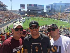 Michael attended Arizona State University Sun Devils vs. WSU - NCAA Football on Oct 12th 2019 via VetTix 