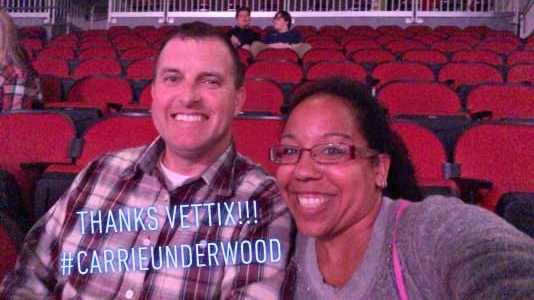 Matt attended Carrie Underwood: the Cry Pretty Tour 360 on Oct 17th 2019 via VetTix 