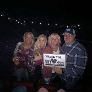 Greg Hansen attended Carrie Underwood: the Cry Pretty Tour 360 on Oct 17th 2019 via VetTix 