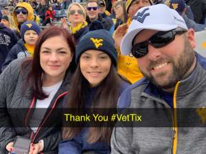 JOSHUA attended West Virginia Mountaineers vs. Oklahoma State - NCAA Football on Nov 23rd 2019 via VetTix 