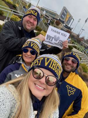 WVU Fan attended West Virginia Mountaineers vs. Oklahoma State - NCAA Football on Nov 23rd 2019 via VetTix 