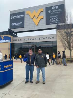 ERIC attended West Virginia Mountaineers vs. Oklahoma State - NCAA Football on Nov 23rd 2019 via VetTix 