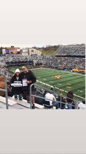 William attended West Virginia Mountaineers vs. Oklahoma State - NCAA Football on Nov 23rd 2019 via VetTix 