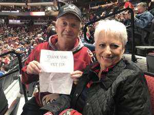 Alan attended Arizona Coyotes vs. Montreal Canadiens - NHL on Oct 30th 2019 via VetTix 