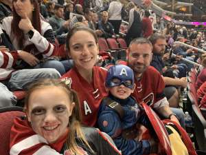 Joshua attended Arizona Coyotes vs. Montreal Canadiens - NHL on Oct 30th 2019 via VetTix 