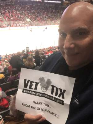 Sven attended Arizona Coyotes vs. Montreal Canadiens - NHL on Oct 30th 2019 via VetTix 