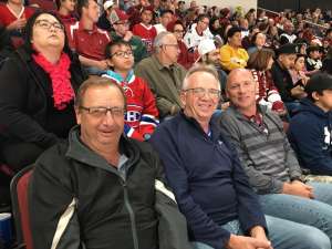 Margaret attended Arizona Coyotes vs. Montreal Canadiens - NHL on Oct 30th 2019 via VetTix 