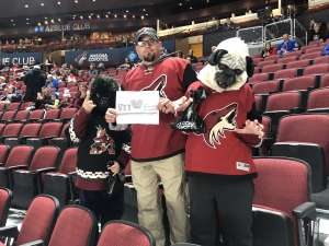 Robert attended Arizona Coyotes vs. Montreal Canadiens - NHL on Oct 30th 2019 via VetTix 