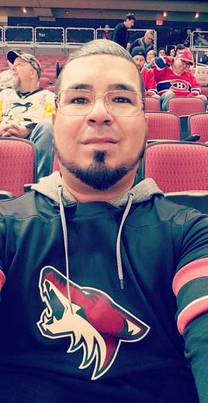 Javier attended Arizona Coyotes vs. Montreal Canadiens - NHL on Oct 30th 2019 via VetTix 