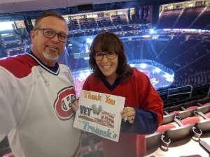 Walter attended Arizona Coyotes vs. Montreal Canadiens - NHL on Oct 30th 2019 via VetTix 