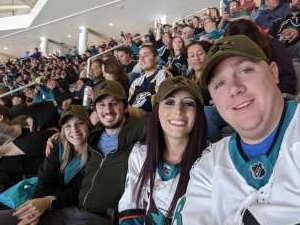 Mark attended San Jose Sharks vs. Nashville Predators - NHL **group Photo on the Logo** on Nov 9th 2019 via VetTix 