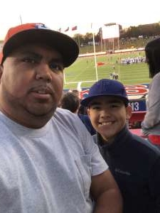 Juan attended Southern Methodist University Mustangs vs. Tulane University - NCAA Football on Nov 30th 2019 via VetTix 