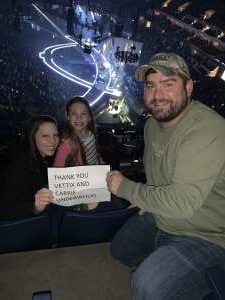 Travis attended Carrie Underwood: the Cry Pretty Tour 360 on Oct 24th 2019 via VetTix 