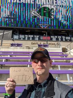 Brian attended 2020 Armed Forces Bowl: Tulane Green Wave vs. Southern Miss Golden Eagles on Jan 4th 2020 via VetTix 