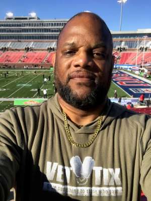 Malcolm attended 2019 First Responder Bowl: Western Kentucky Hilltoppers vs. Western Michigan Broncos on Dec 30th 2019 via VetTix 