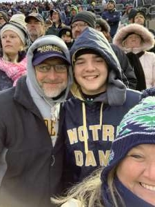 Chuck attended Notre Dame Fighting Irish vs. Virginia Tech - NCAA Football on Nov 2nd 2019 via VetTix 