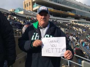 Kevin attended Notre Dame Fighting Irish vs. Virginia Tech - NCAA Football on Nov 2nd 2019 via VetTix 