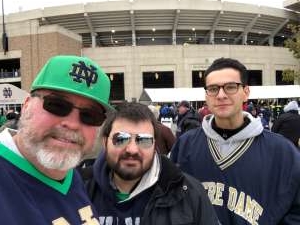 Kenneth attended Notre Dame Fighting Irish vs. Virginia Tech - NCAA Football on Nov 2nd 2019 via VetTix 