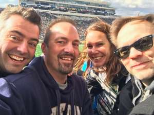 Sean attended Notre Dame Fighting Irish vs. Virginia Tech - NCAA Football on Nov 2nd 2019 via VetTix 