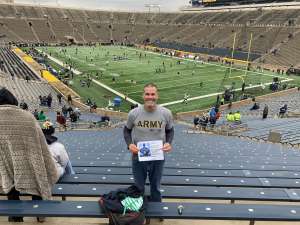 Jim Garigen attended Notre Dame Fighting Irish vs. Virginia Tech - NCAA Football on Nov 2nd 2019 via VetTix 