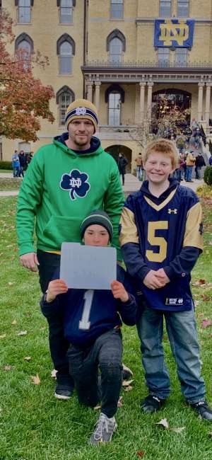 Leo attended Notre Dame Fighting Irish vs. Virginia Tech - NCAA Football on Nov 2nd 2019 via VetTix 