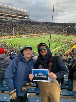 Todd attended Notre Dame Fighting Irish vs. Virginia Tech - NCAA Football on Nov 2nd 2019 via VetTix 
