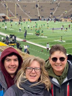 Dawnmarie attended Notre Dame Fighting Irish vs. Virginia Tech - NCAA Football on Nov 2nd 2019 via VetTix 