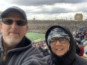 Steven & Joyce attended Notre Dame Fighting Irish vs. Virginia Tech - NCAA Football on Nov 2nd 2019 via VetTix 