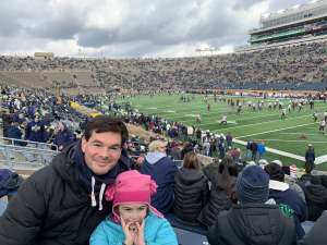 Nathan attended Notre Dame Fighting Irish vs. Virginia Tech - NCAA Football on Nov 2nd 2019 via VetTix 