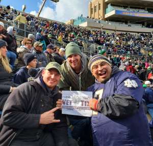Ceasar attended Notre Dame Fighting Irish vs. Virginia Tech - NCAA Football on Nov 2nd 2019 via VetTix 