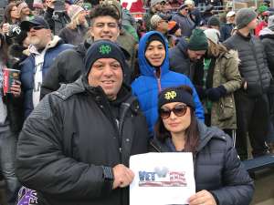 Luis attended Notre Dame Fighting Irish vs. Virginia Tech - NCAA Football on Nov 2nd 2019 via VetTix 