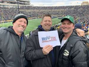 Glenn attended Notre Dame Fighting Irish vs. Virginia Tech - NCAA Football on Nov 2nd 2019 via VetTix 