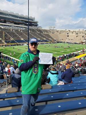 Jason attended Notre Dame Fighting Irish vs. Virginia Tech - NCAA Football on Nov 2nd 2019 via VetTix 