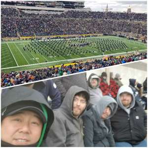 Matt attended Notre Dame Fighting Irish vs. Virginia Tech - NCAA Football on Nov 2nd 2019 via VetTix 