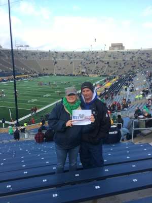 Lisa attended Notre Dame Fighting Irish vs. Virginia Tech - NCAA Football on Nov 2nd 2019 via VetTix 