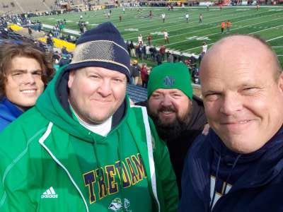 Jeff attended Notre Dame Fighting Irish vs. Virginia Tech - NCAA Football on Nov 2nd 2019 via VetTix 