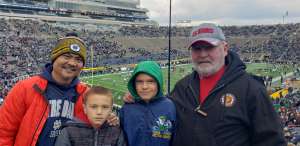 Richard J attended Notre Dame Fighting Irish vs. Virginia Tech - NCAA Football on Nov 2nd 2019 via VetTix 