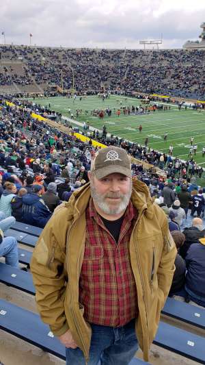 Terry Wohlever USAF,  1981-2004 attended Notre Dame Fighting Irish vs. Virginia Tech - NCAA Football on Nov 2nd 2019 via VetTix 