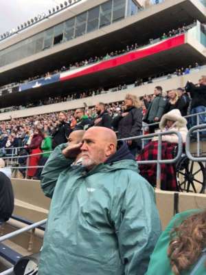 John attended Notre Dame Fighting Irish vs. Virginia Tech - NCAA Football on Nov 2nd 2019 via VetTix 